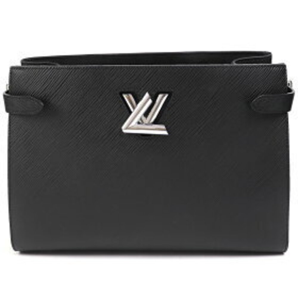 Louis Vuitton Twist Epi shoulder leather Black LV black handbag strap Lock Tote